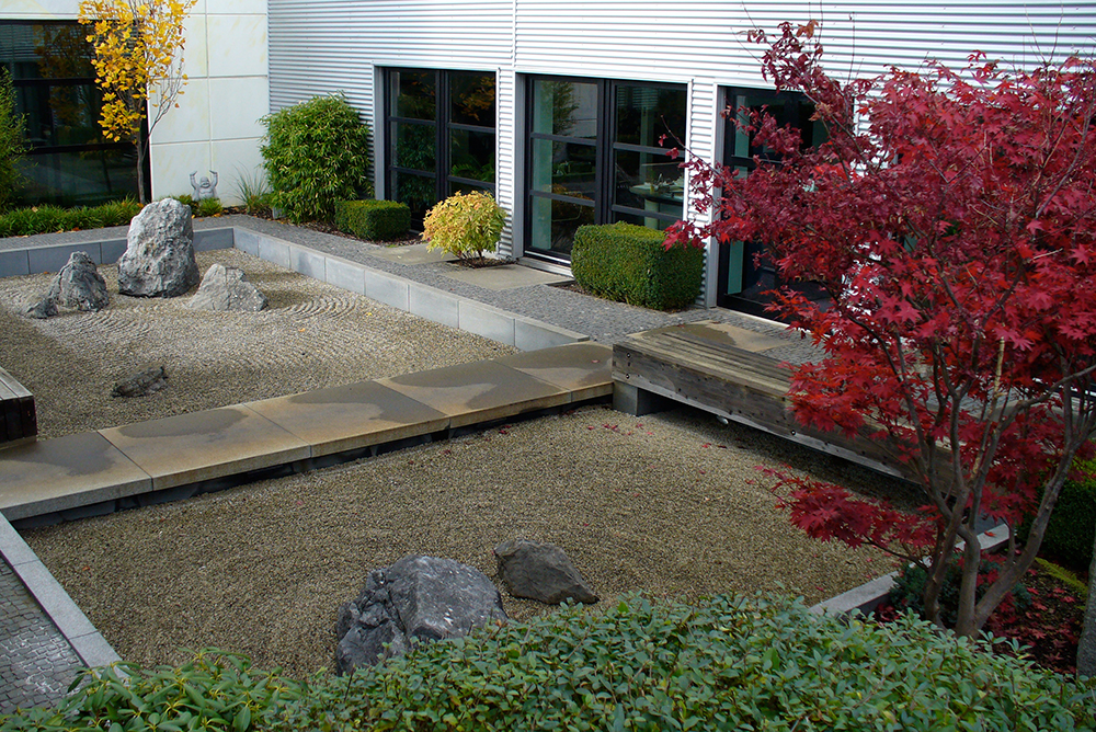 moderner japanischer Garten